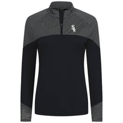 Chicago White Sox Levelwear Women's Classic Stripes Insignia 2.0 Raglan Quarter-Zip Top - MLB Tops