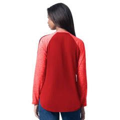 Philadelphia Phillies G-III 4Her by Carl Banks Women's Top Dog Raglan Long Sleeve V-Neck T-Shirt - MLB T-shirts