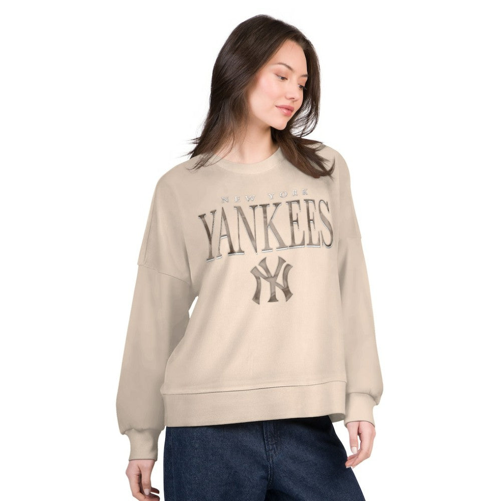 New York Yankees G-III 4Her by Carl Banks Women's Oversized Vet II Sweatshirt - MLB Sweatshirts