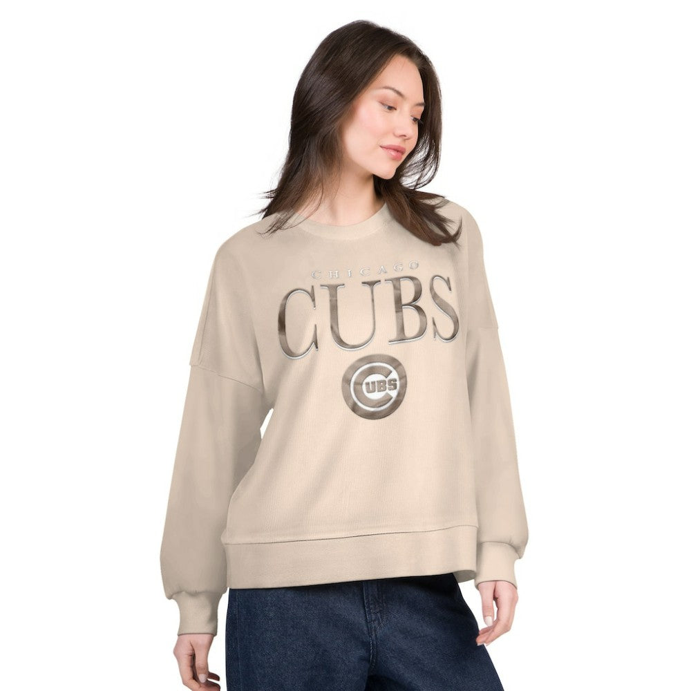 Chicago Cubs G-III 4Her by Carl Banks Women's Oversized Vet II Sweatshirt - MLB Sweatshirts