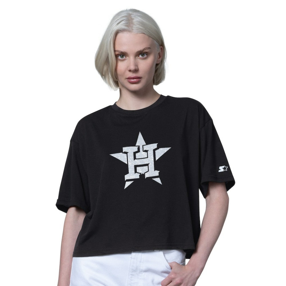 Houston Astros Starter Women's Holy Grail Boxy Cropped T-Shirt - MLB T-shirts