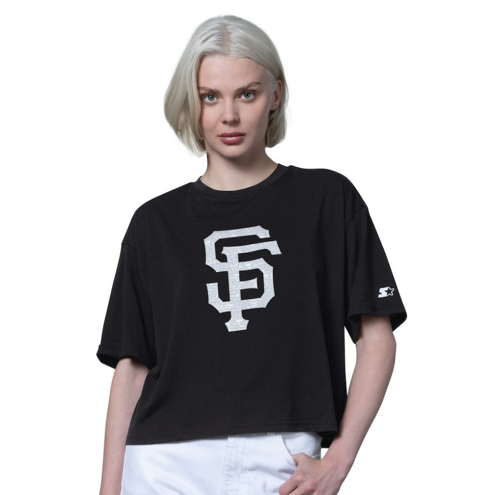 San Francisco Giants Starter Women's Holy Grail Boxy Cropped T-Shirt - MLB T-shirts