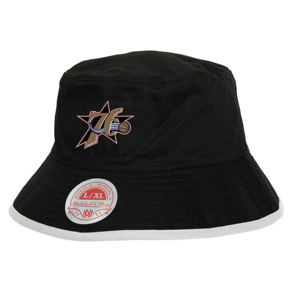 Black Philadelphia 76ers Flip It Reversible Bucket Hat | NBA