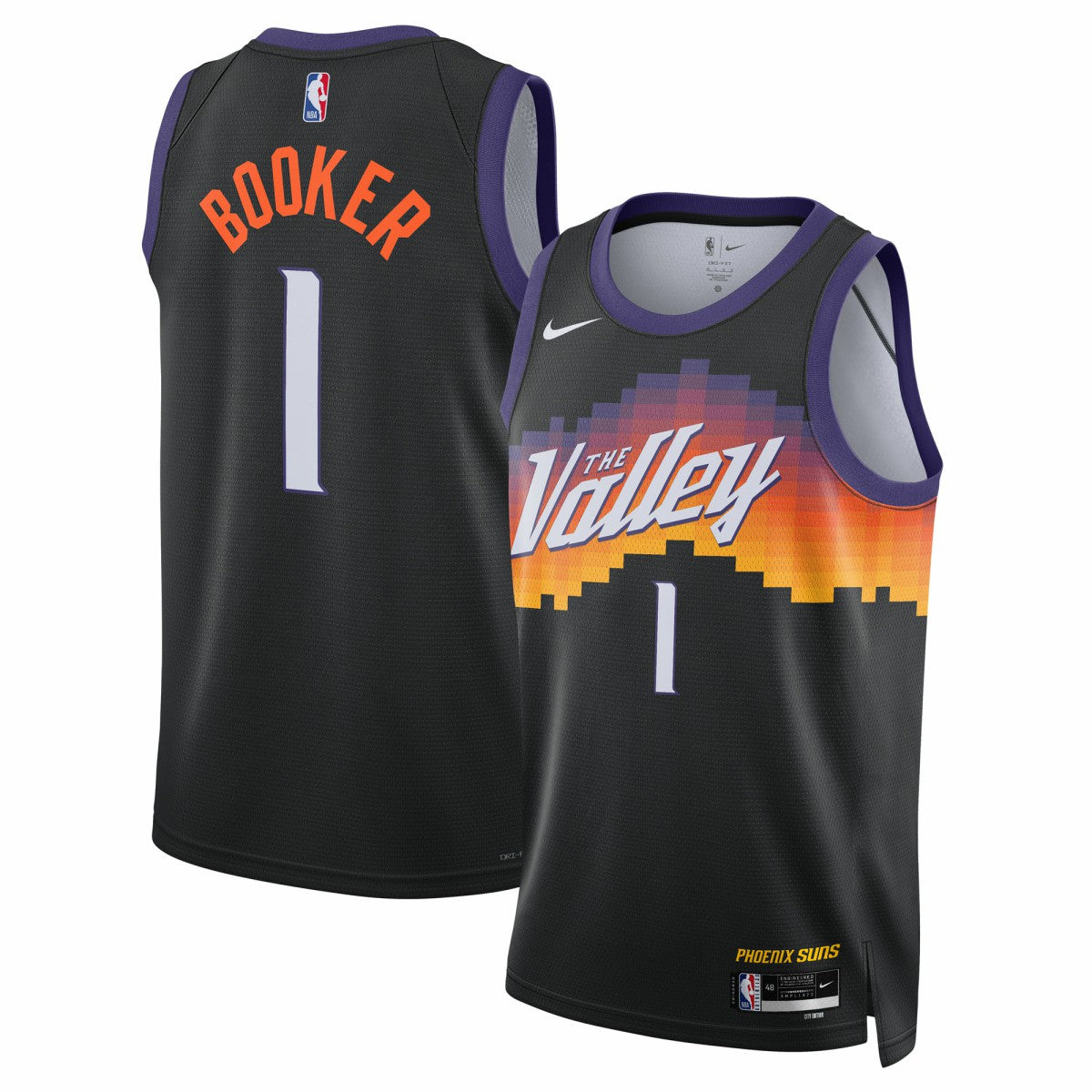 Black Devin Booker Phoenix Suns Unisex 2025/26 Swingman Jersey | NBA