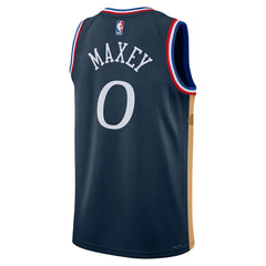 Navy Tyrese Maxey Philadelphia 76ers Unisex 2025/26 Swingman Jersey | NBA