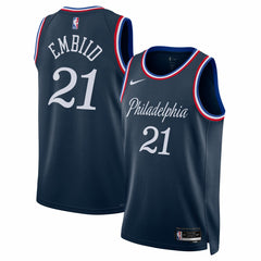 Navy Joel Embiid Philadelphia 76ers Unisex 2025/26 Swingman Jersey | NBA