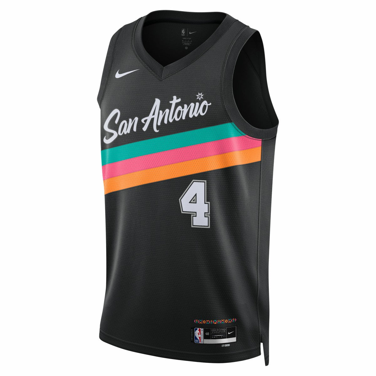 Black De'Aaron Fox San Antonio Spurs Unisex 2025/26 Swingman Jersey | NBA