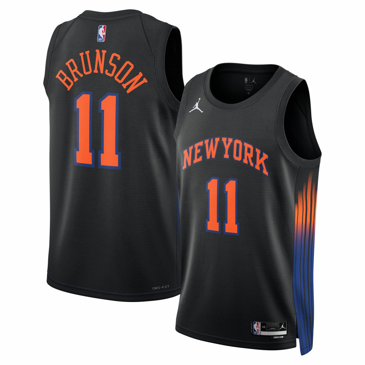 Black Jalen Brunson New York Knicks Jordan Brand Unisex Swingman Jersey | NBA
