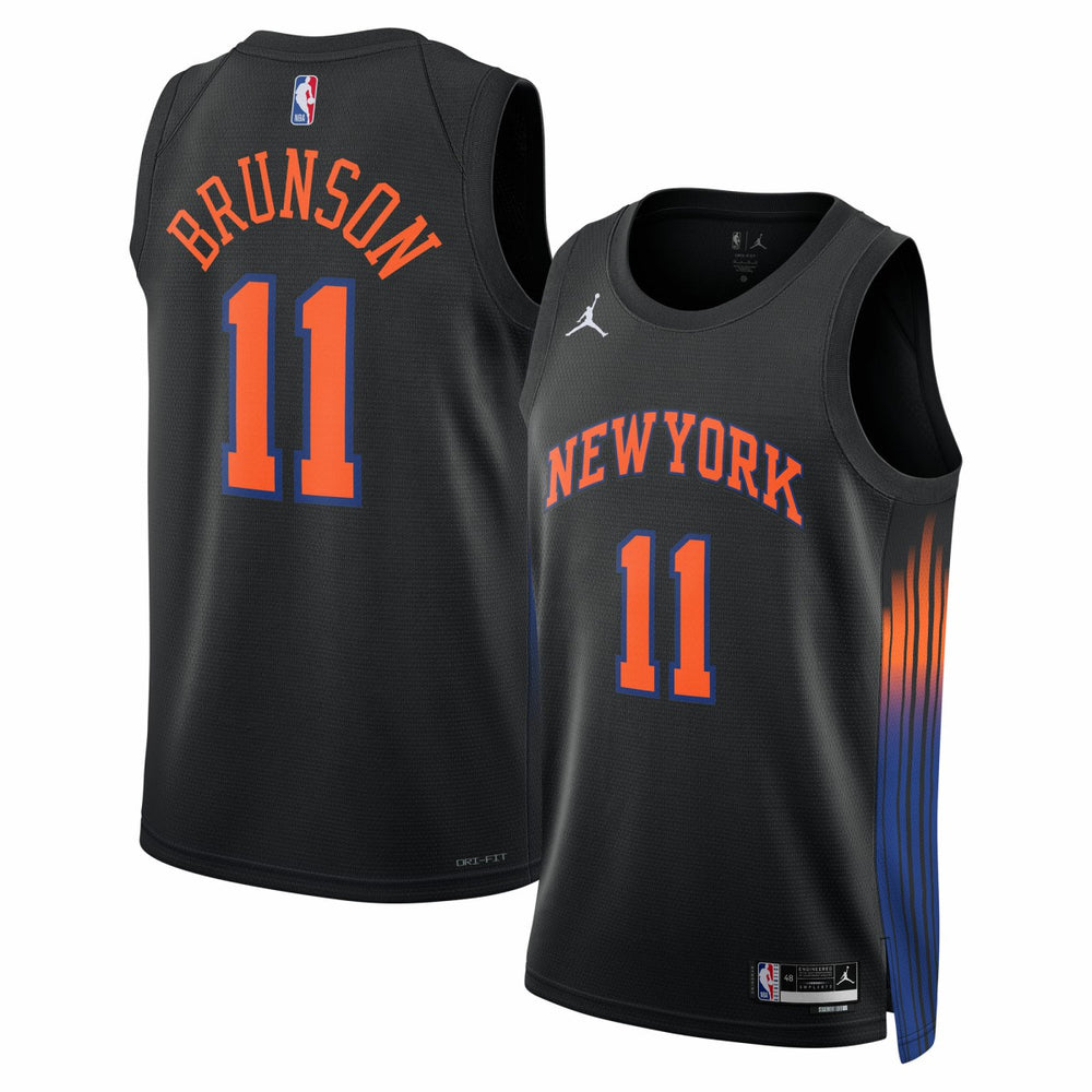 Black Jalen Brunson New York Knicks Jordan Brand Unisex Swingman Jersey | NBA