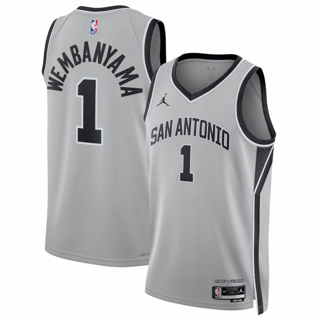 Silver Victor Wembanyama San Antonio Spurs Jordan Brand Unisex Swingman Jersey | NBA