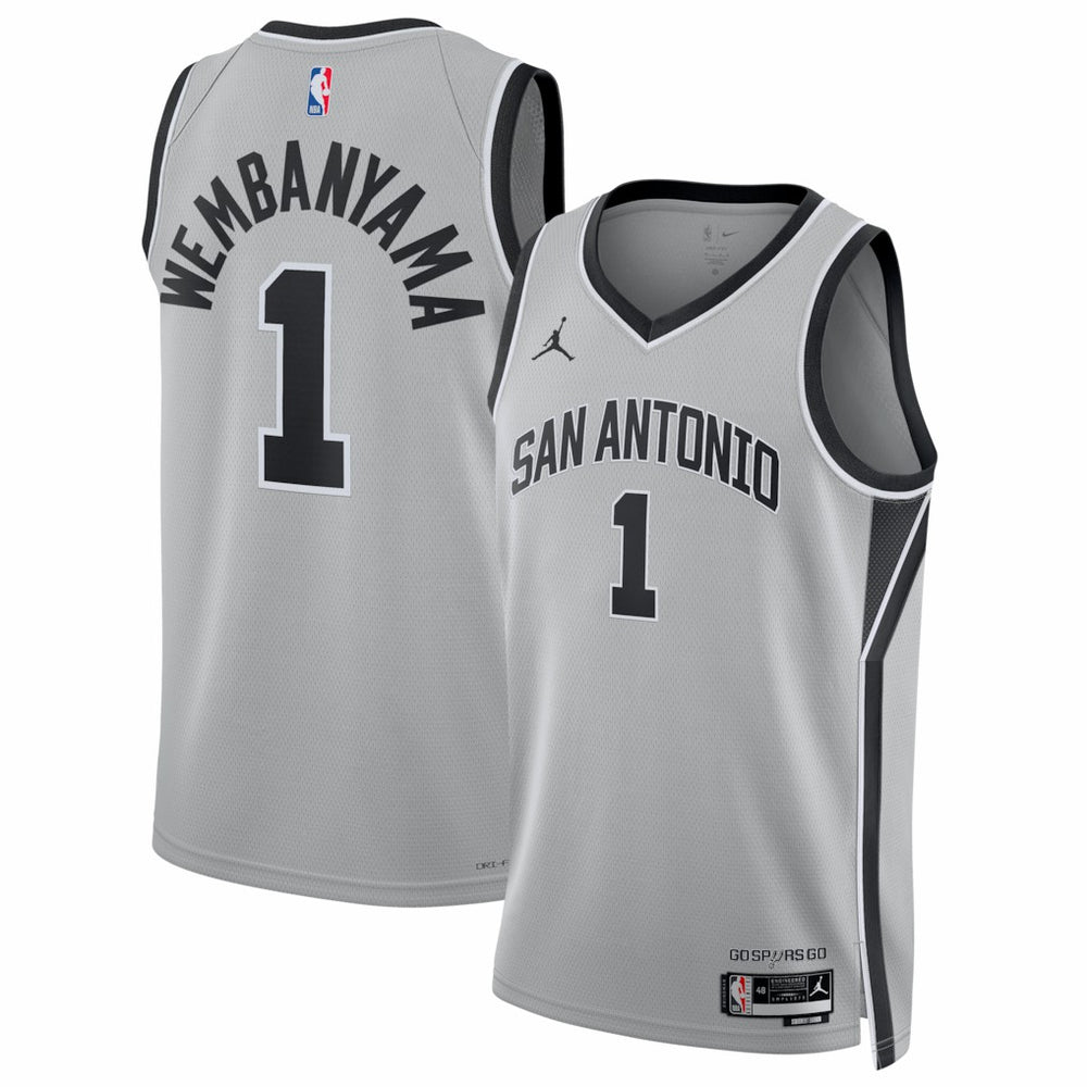 Silver Victor Wembanyama San Antonio Spurs Jordan Brand Unisex Swingman Jersey | NBA