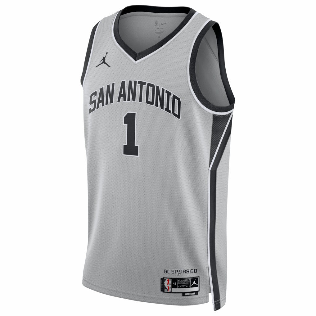 Silver Victor Wembanyama San Antonio Spurs Jordan Brand Unisex Swingman Jersey | NBA