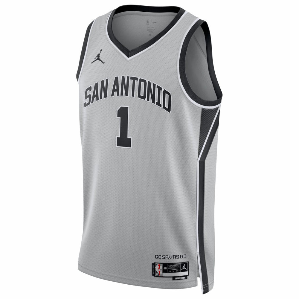 Silver Victor Wembanyama San Antonio Spurs Jordan Brand Unisex Swingman Jersey | NBA