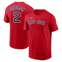 Alex Bregman Boston Red Sox Nike Fuse Name & Number T-Shirt - MLB T-shirts