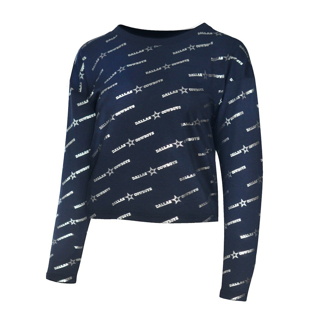 Dallas Cowboys Lauren James Foil Long Sleeve T-Shirt | NFL Outlet