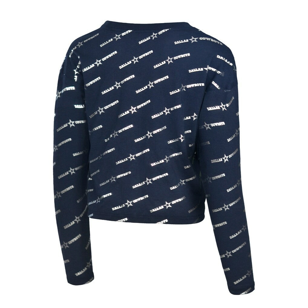 Dallas Cowboys Lauren James Foil Long Sleeve T-Shirt | NFL Outlet