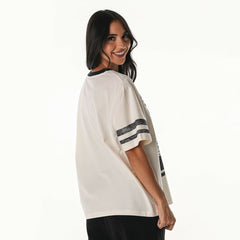 Dallas Cowboys The Wild Collective Women's Vintage Drop Shoulder Oversized Boyfriend T-Shirt | NFL On sale