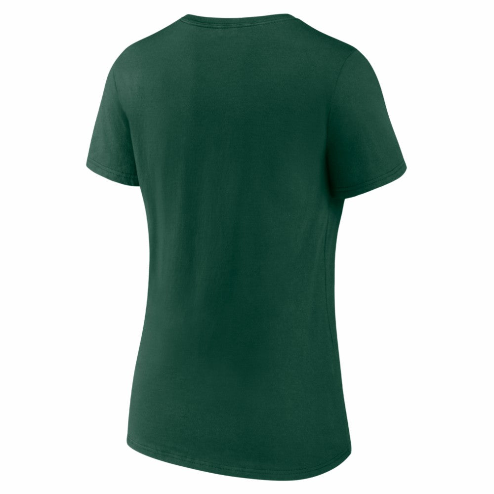 Athletics Women's Logo V-Neck T-Shirt - MLB T-shirts