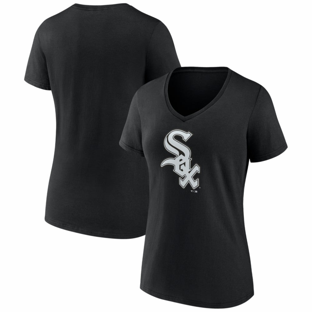 Chicago White Sox Women's Logo V-Neck T-Shirt - MLB T-shirts