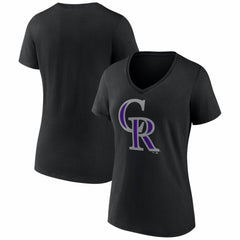 Colorado Rockies Women's Logo V-Neck T-Shirt - MLB T-shirts