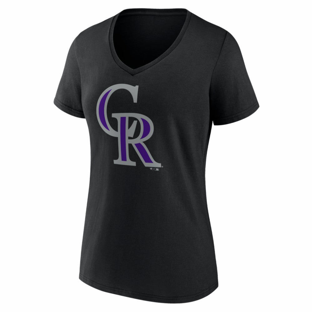 Colorado Rockies Women's Logo V-Neck T-Shirt - MLB T-shirts