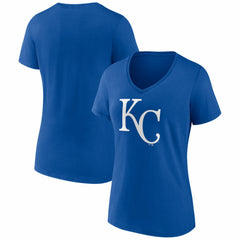 Kansas City Royals Women's Logo V-Neck T-Shirt - MLB T-shirts