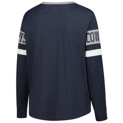 Dallas Cowboys Women's Plus Size Throwback Lace-Up Long Sleeve T-Shirt | NFL On sale