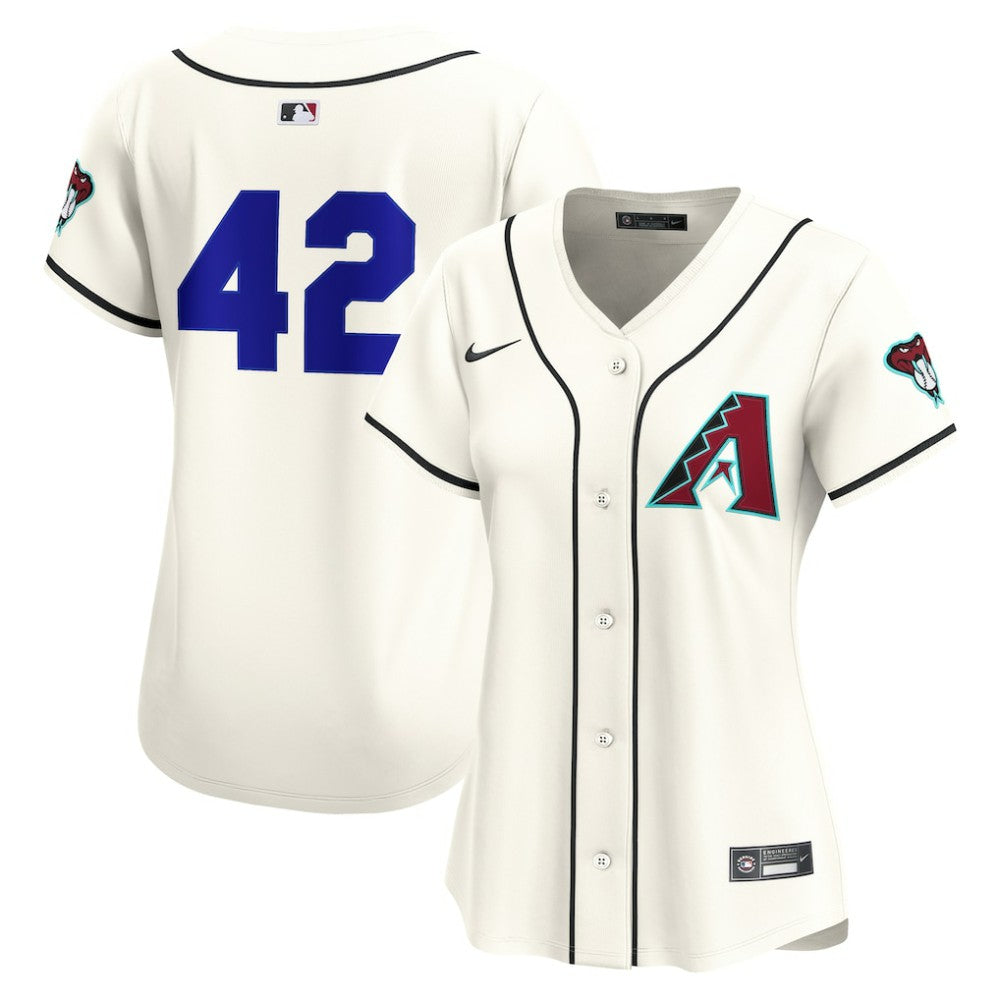 Arizona Diamondbacks Nike Home 2025 Jackie Robinson Day Limited Jersey – Cream - MLB Jerseys