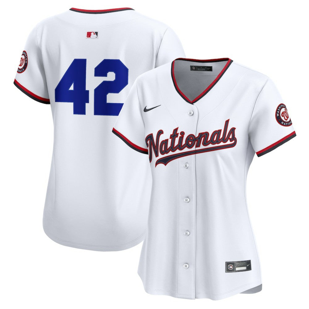 Washington Nationals Nike Home 2025 Jackie Robinson Day Limited Jersey – White - MLB Jerseys