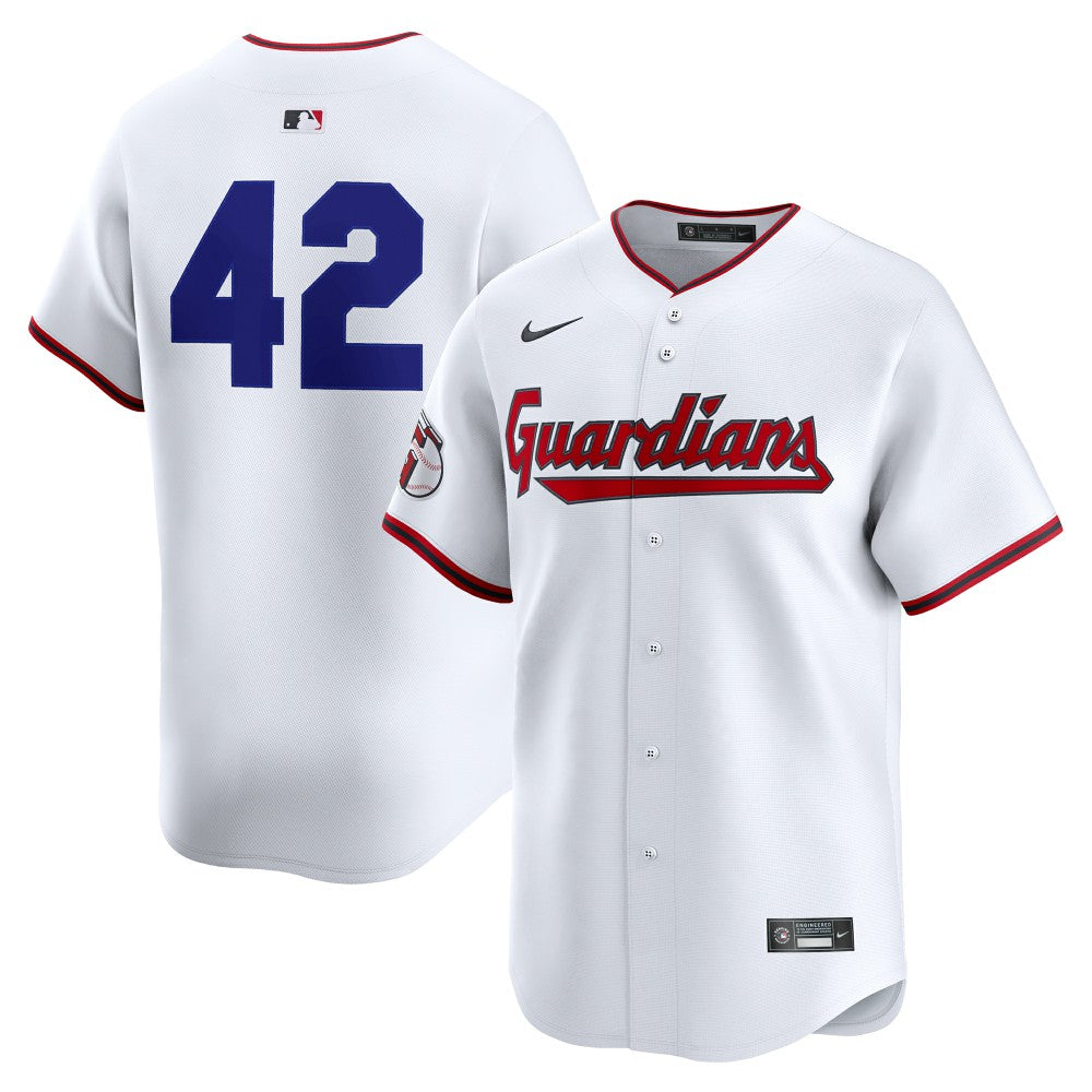 Cleveland Guardians Nike Home 2025 Jackie Robinson Day Limited Jersey – White - MLB Jerseys