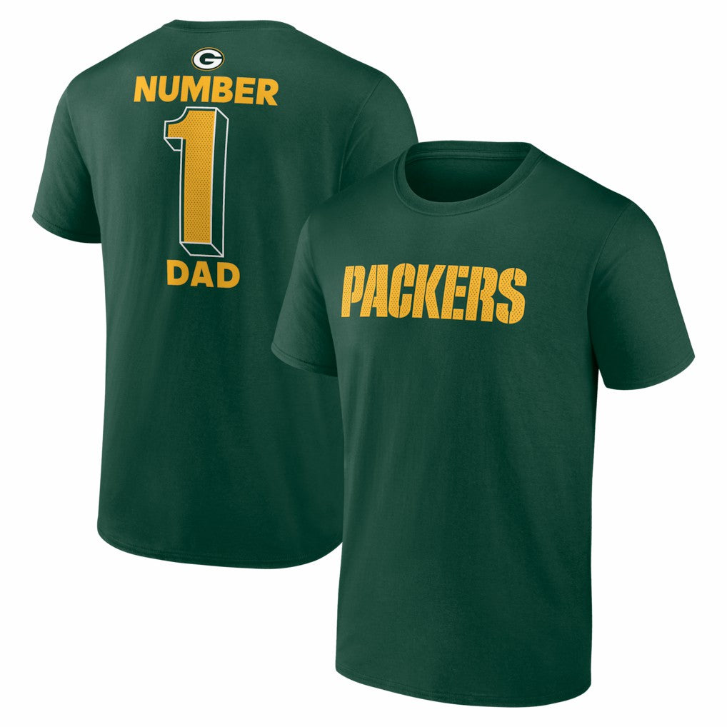 Green Bay Packers #1 Dad Jersey T-Shirt | NFL New