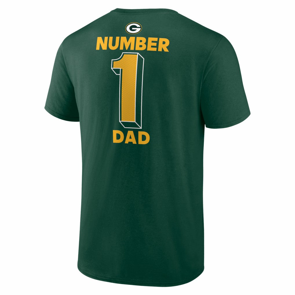 Green Bay Packers #1 Dad Jersey T-Shirt | NFL New