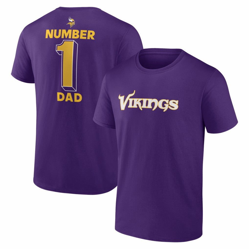 Minnesota Vikings #1 Dad Jersey T-Shirt | NFL Online