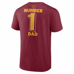 Washington Commanders #1 Dad Jersey T-Shirt | NFL On sale