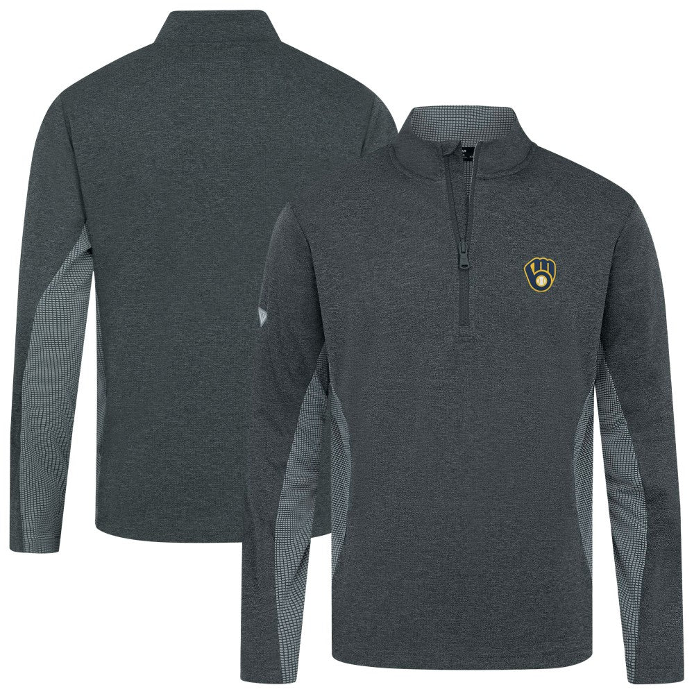 Milwaukee Brewers Levelwear Waffle Insignia 2.0 Quarter-Zip Pullover - MLB Pullover