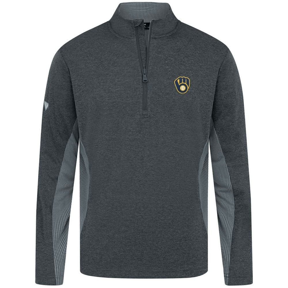 Milwaukee Brewers Levelwear Waffle Insignia 2.0 Quarter-Zip Pullover - MLB Pullover