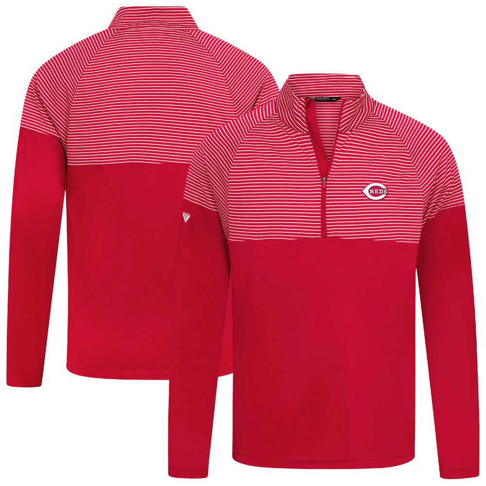 Cincinnati Reds Levelwear Classic Stripes Insignia 2.0 Pullover - MLB Pullover
