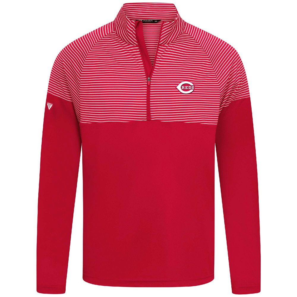 Cincinnati Reds Levelwear Classic Stripes Insignia 2.0 Pullover - MLB Pullover
