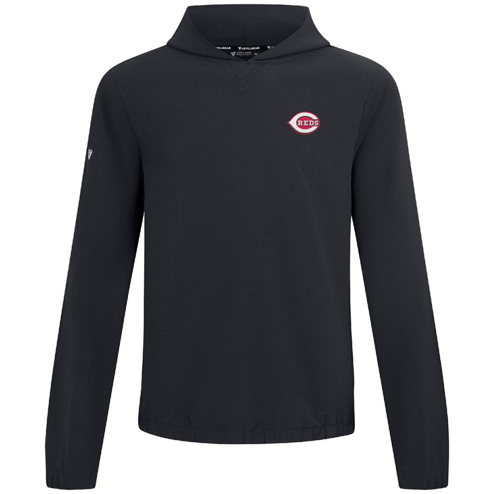 Cincinnati Reds Levelwear Action Insignia 2.0 Pullover Hoodie - MLB Hoodies