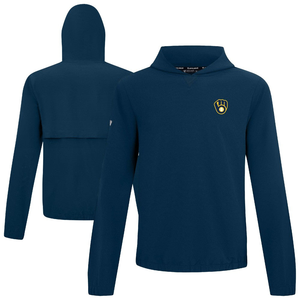 Milwaukee Brewers Levelwear Action Insignia 2.0 Pullover Hoodie - MLB Hoodies