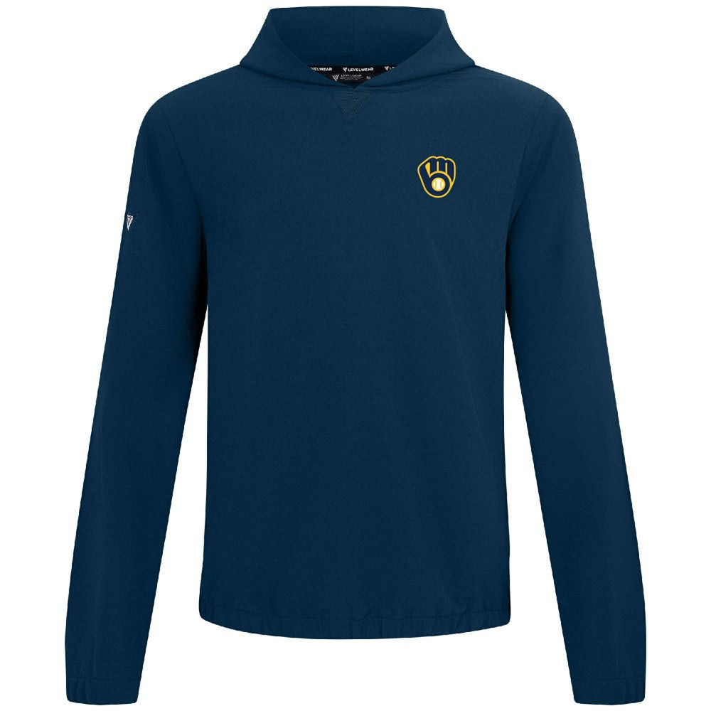 Milwaukee Brewers Levelwear Action Insignia 2.0 Pullover Hoodie - MLB Hoodies