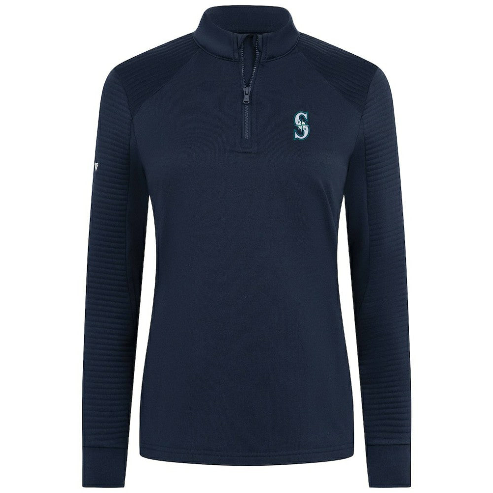 Seattle Mariners Levelwear Women's Power Insignia 2.0 Quarter-Zip Pullover Top - MLB Pullover