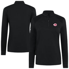 Cincinnati Reds Levelwear Women's Power Insignia 2.0 Quarter-Zip Pullover Top - MLB Pullover