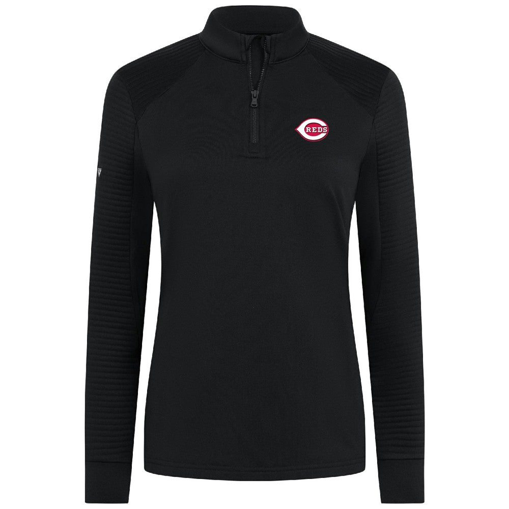 Cincinnati Reds Levelwear Women's Power Insignia 2.0 Quarter-Zip Pullover Top - MLB Pullover