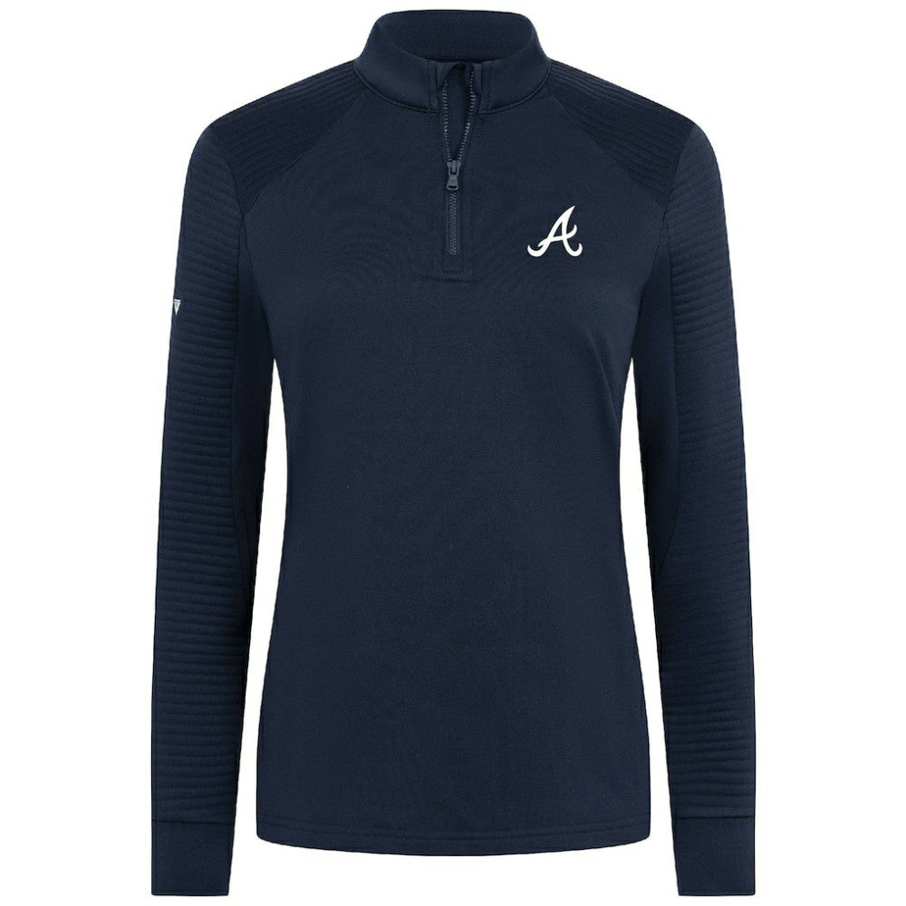 Atlanta Braves Levelwear Women's Power Insignia 2.0 Quarter-Zip Pullover Top - MLB Pullover