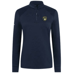 Milwaukee Brewers Levelwear Women's Power Insignia 2.0 Quarter-Zip Pullover Top - MLB Pullover