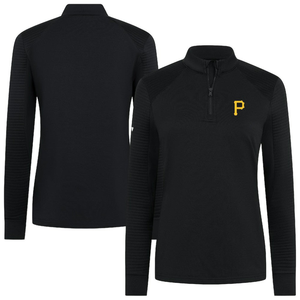 Pittsburgh Pirates Levelwear Women's Power Insignia 2.0 Quarter-Zip Pullover Top - MLB Pullover