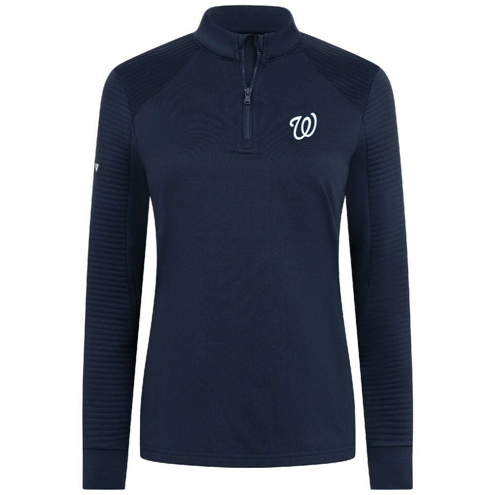 Washington Nationals Levelwear Women's Power Insignia 2.0 Quarter-Zip Pullover Top - MLB Pullover