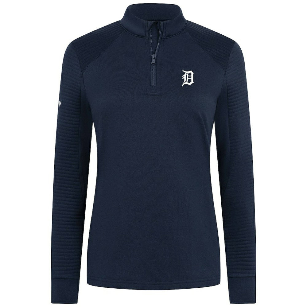 Detroit Tigers Levelwear Women's Power Insignia 2.0 Quarter-Zip Pullover Top - MLB Pullover