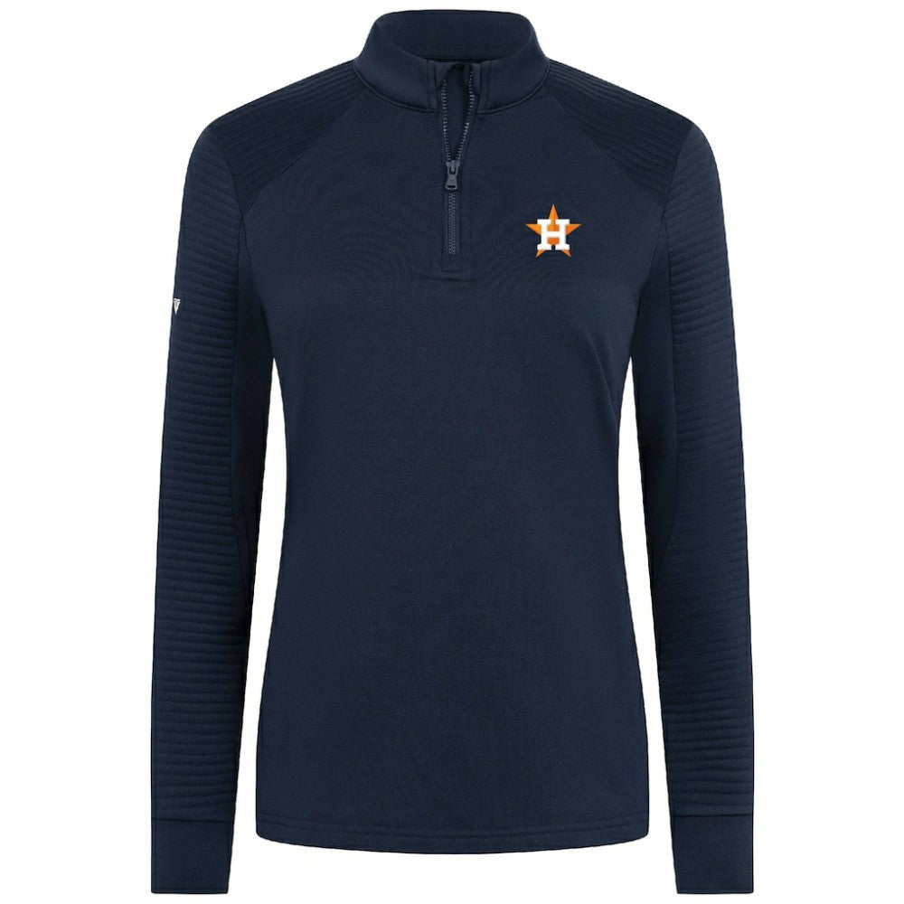 Houston Astros Levelwear Women's Power Insignia 2.0 Quarter-Zip Pullover Top - MLB Pullover